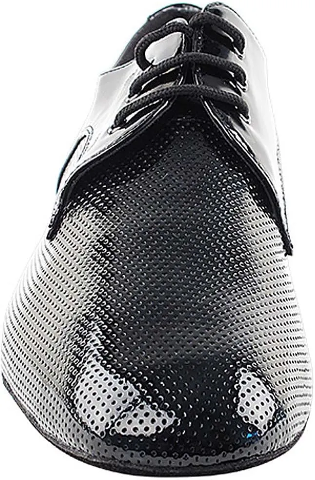 Very Fine Mens Ballroom Dance Shoes Standard & Smooth Tango Wedding Salsa Dance Shoes Black Patent CD9416EB Comfortable Dance Shoes 1" Heel