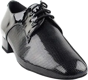 Very Fine Mens Ballroom Dance Shoes Standard & Smooth Tango Wedding Salsa Dance Shoes Black Patent CD9416EB Comfortable Dance Shoes 1" Heel