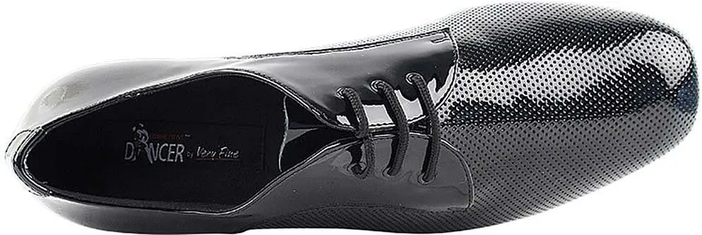 Very Fine Mens Ballroom Dance Shoes Standard & Smooth Tango Wedding Salsa Dance Shoes Black Patent CD9416EB Comfortable Dance Shoes 1" Heel