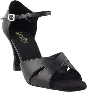Very Fine Women's Ballroom Dance Shoes Tango Wedding Salsa Dance Shoes Black Leather 6029EB Comfortable Dance Shoes 3" Heel 6.5 M US [Bundle of 5]