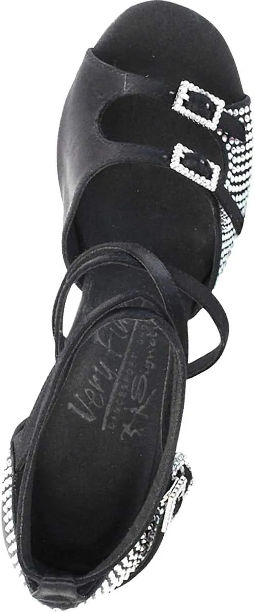 Very Fine Women's Ballroom Dance Shoes Tango Wedding Salsa Shoes S1004CCEB Comfortable Dance Shoes 3" [Bundle of 5]