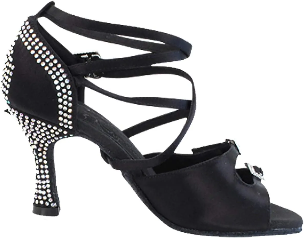 Very Fine Women's Ballroom Dance Shoes Tango Wedding Salsa Shoes S1004CCEB Comfortable Dance Shoes 3" [Bundle of 5]