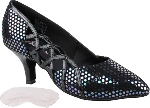 Very Fine Women's Salsa Ballroom Tango Dance Shoes Leather EWGCD5501 Bundle - Back-of-Heel Cushions 2.5"