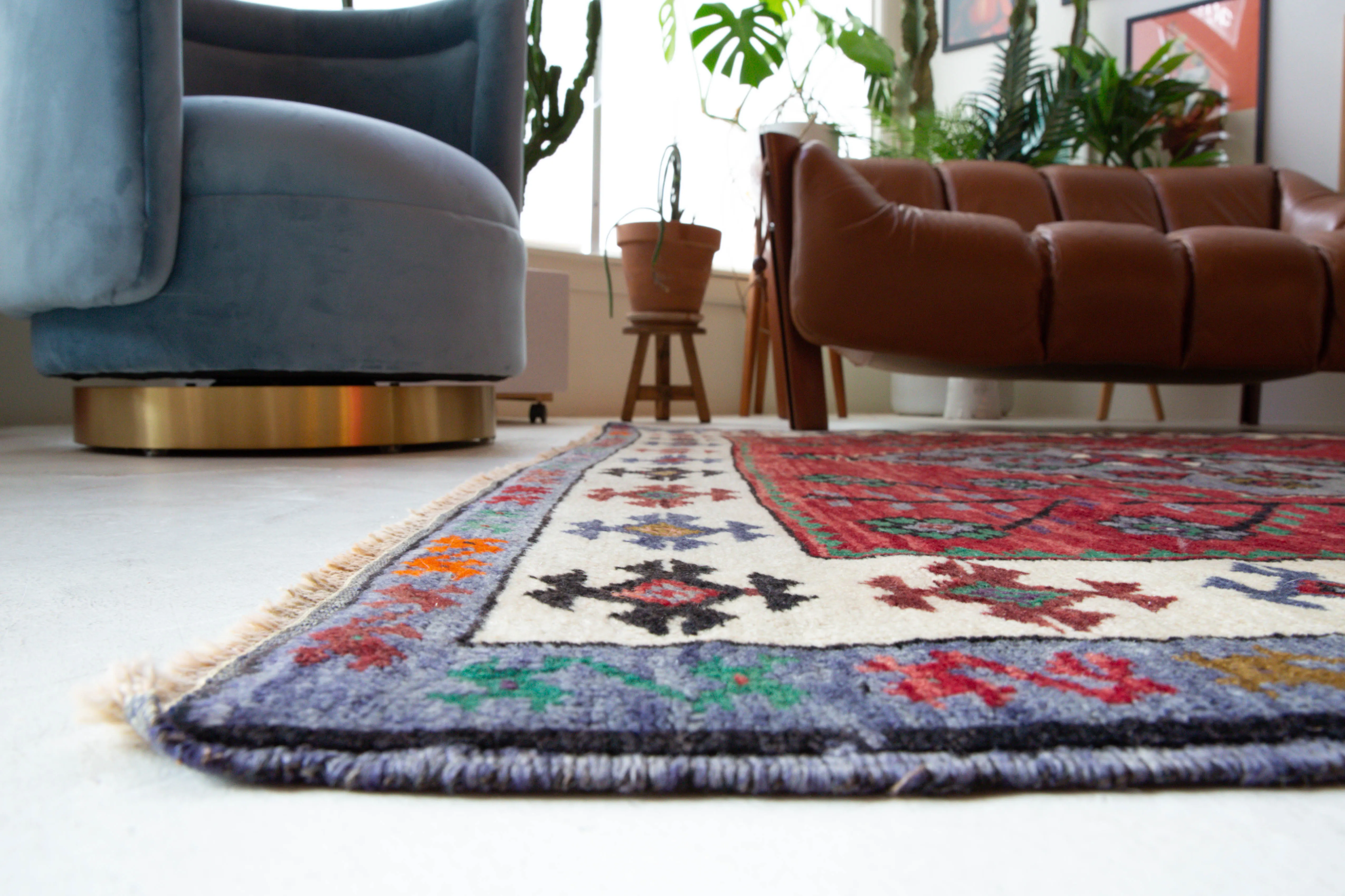 Vintage Balikesir Karakecili Rug 5'6"x7'11"