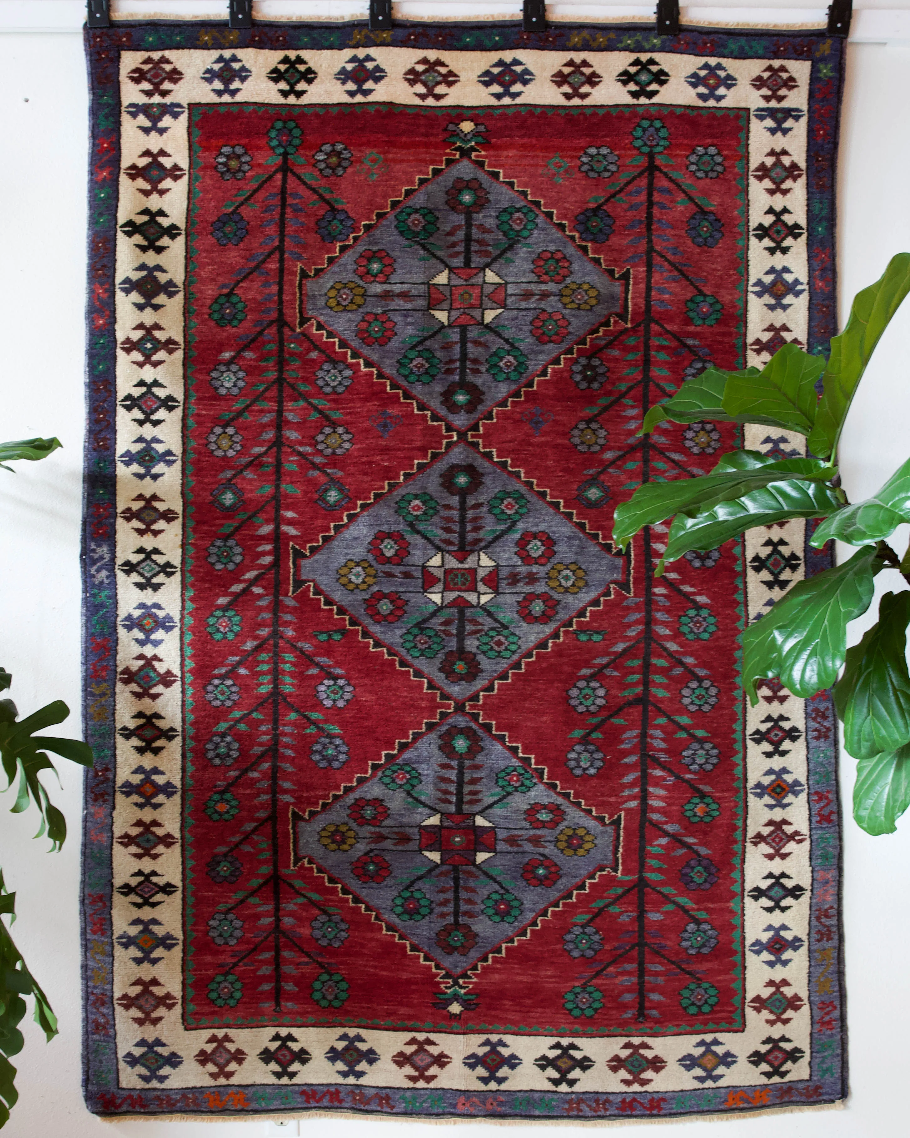 Vintage Balikesir Karakecili Rug 5'6"x7'11"