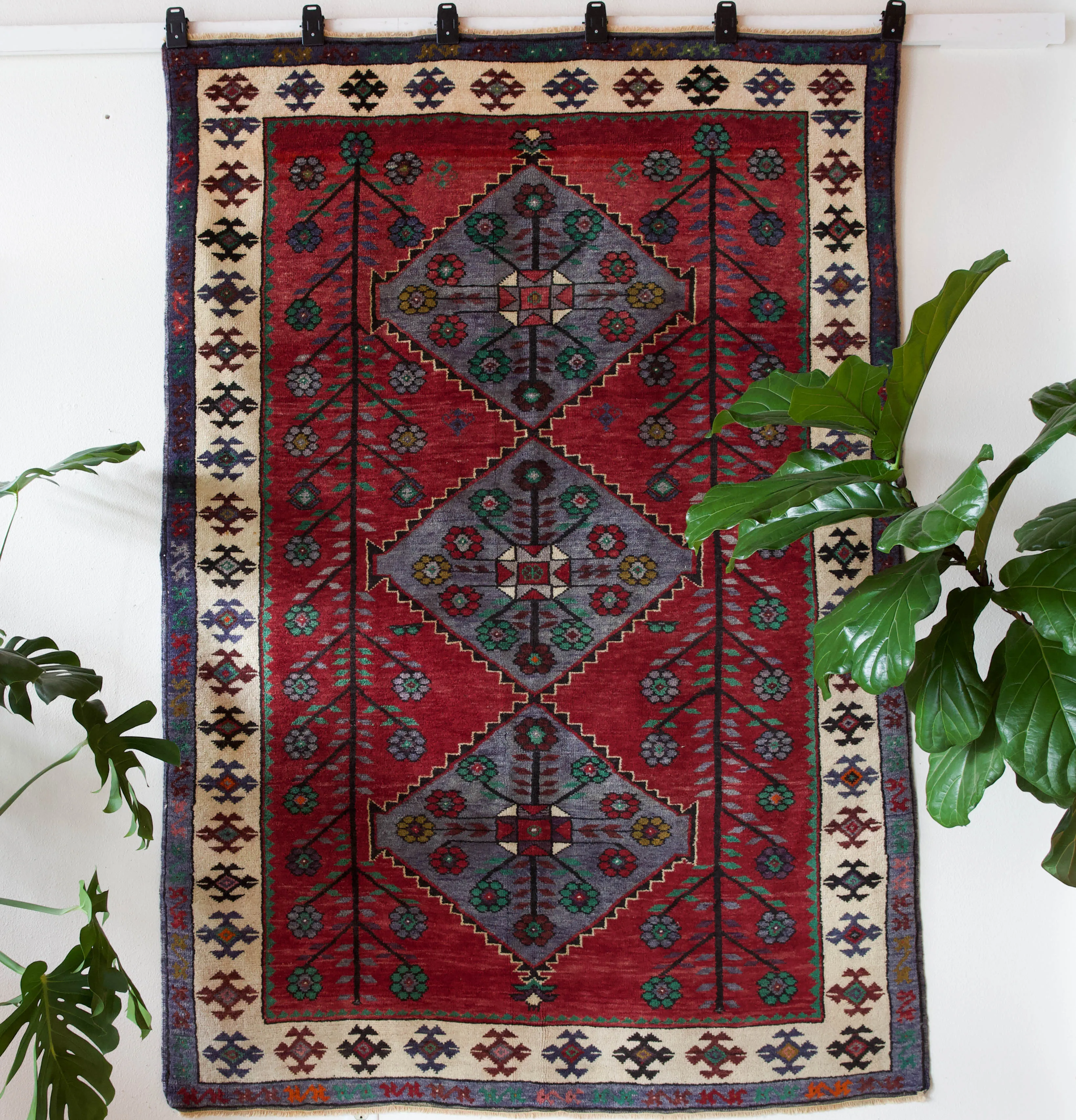Vintage Balikesir Karakecili Rug 5'6"x7'11"