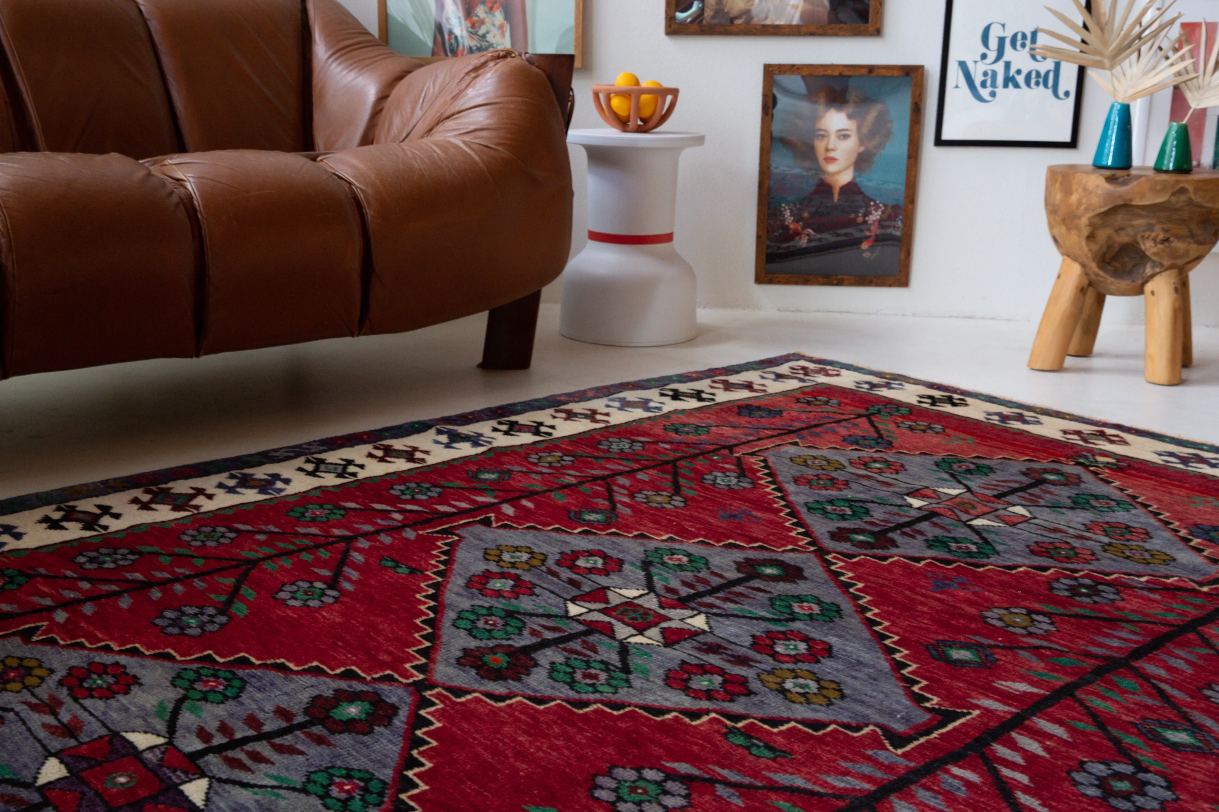 Vintage Balikesir Karakecili Rug 5'6"x7'11"