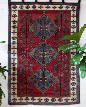 Vintage Balikesir Karakecili Rug 5'6"x7'11"