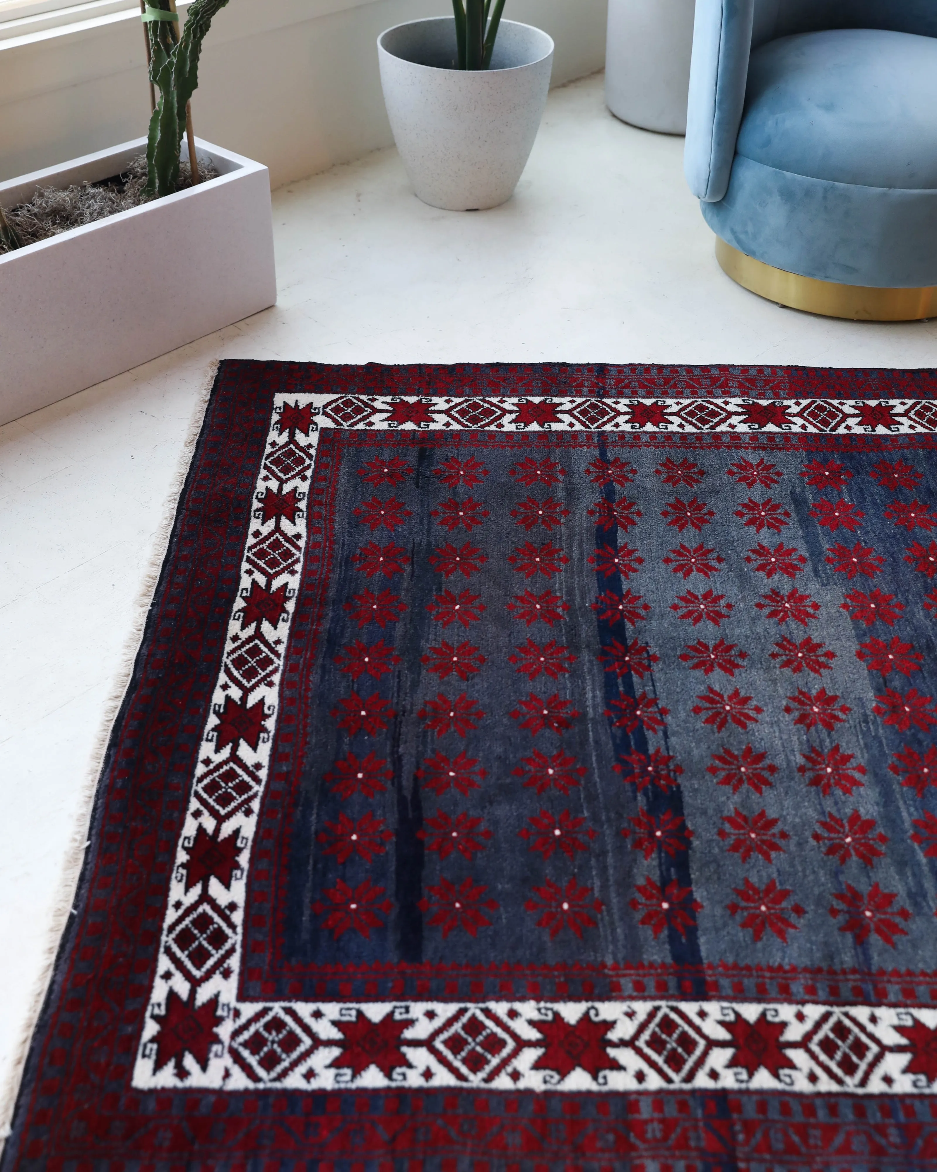 Vintage Balikesir Rug 5'x8'2"