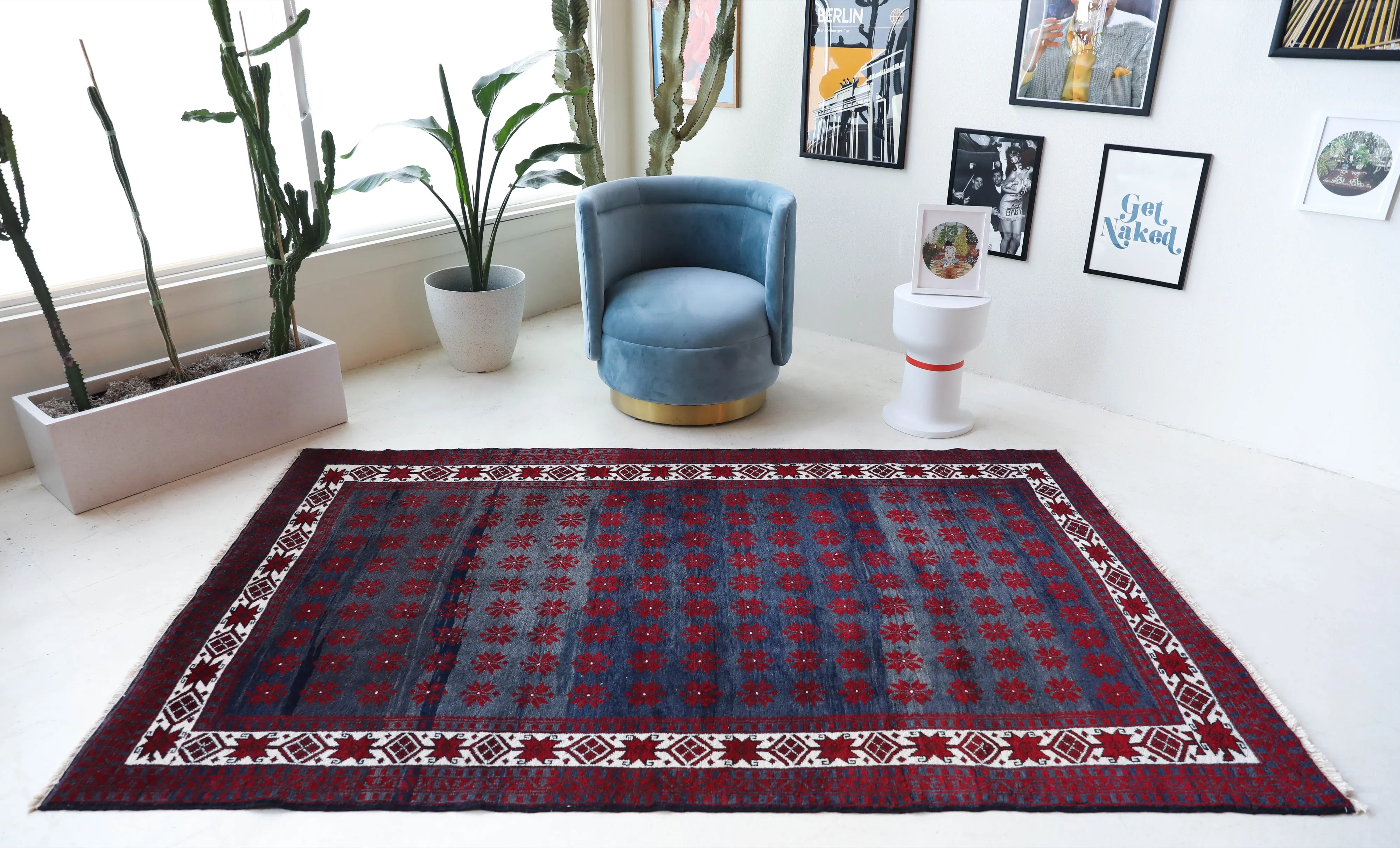 Vintage Balikesir Rug 5'x8'2"