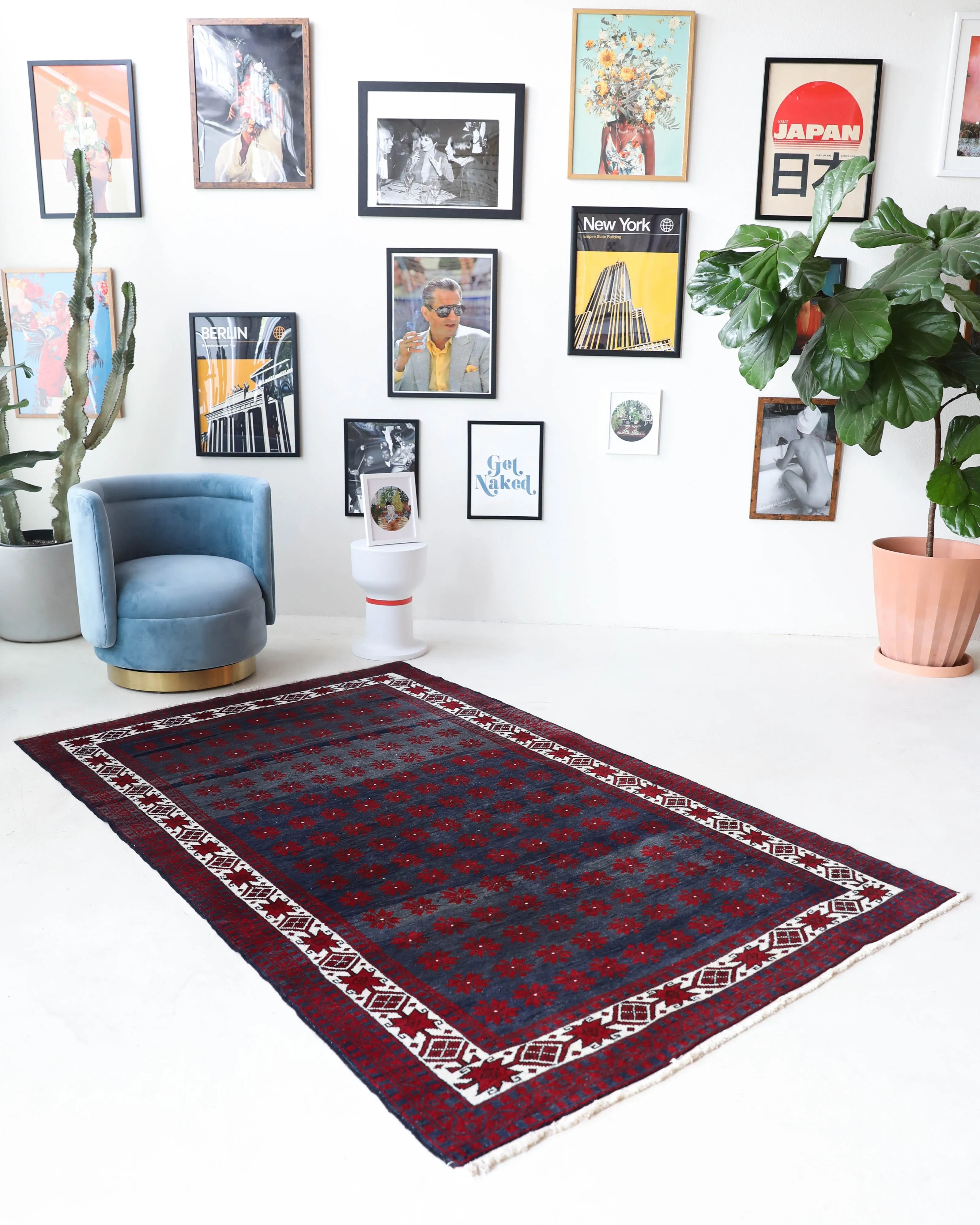Vintage Balikesir Rug 5'x8'2"