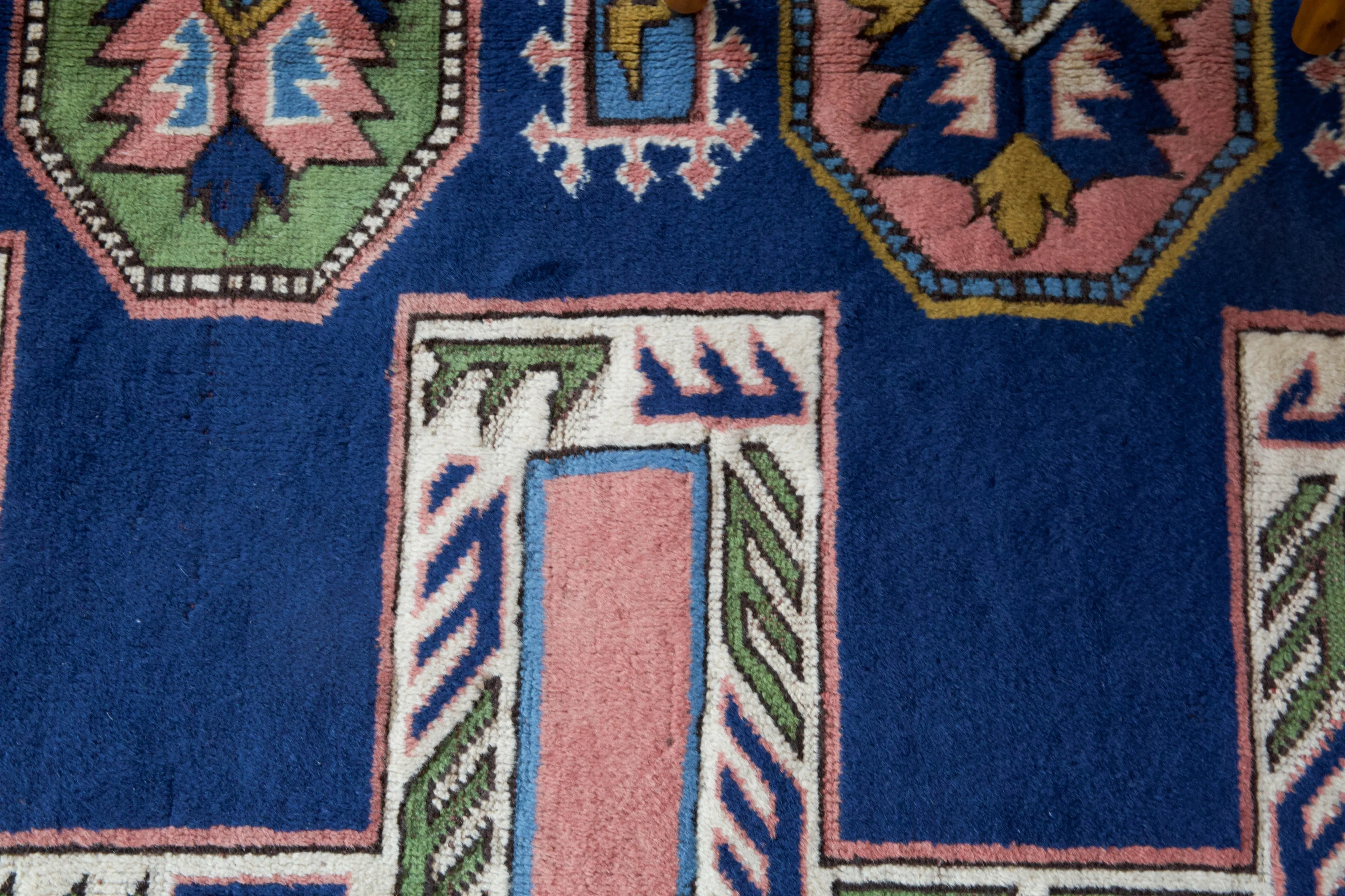 Vintage Caucasian design Nigde Rug 6'11"x10'7"