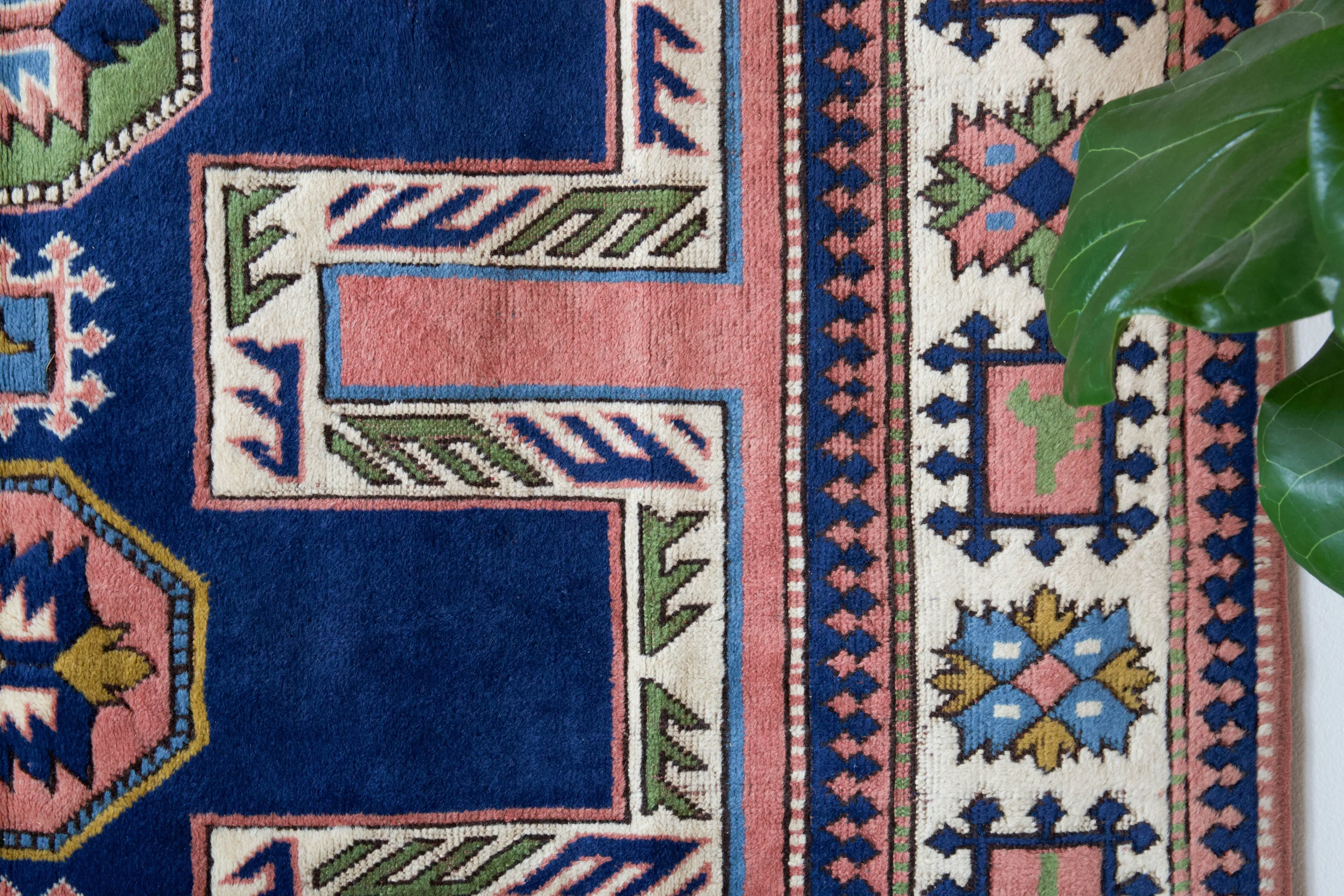 Vintage Caucasian design Nigde Rug 6'11"x10'7"
