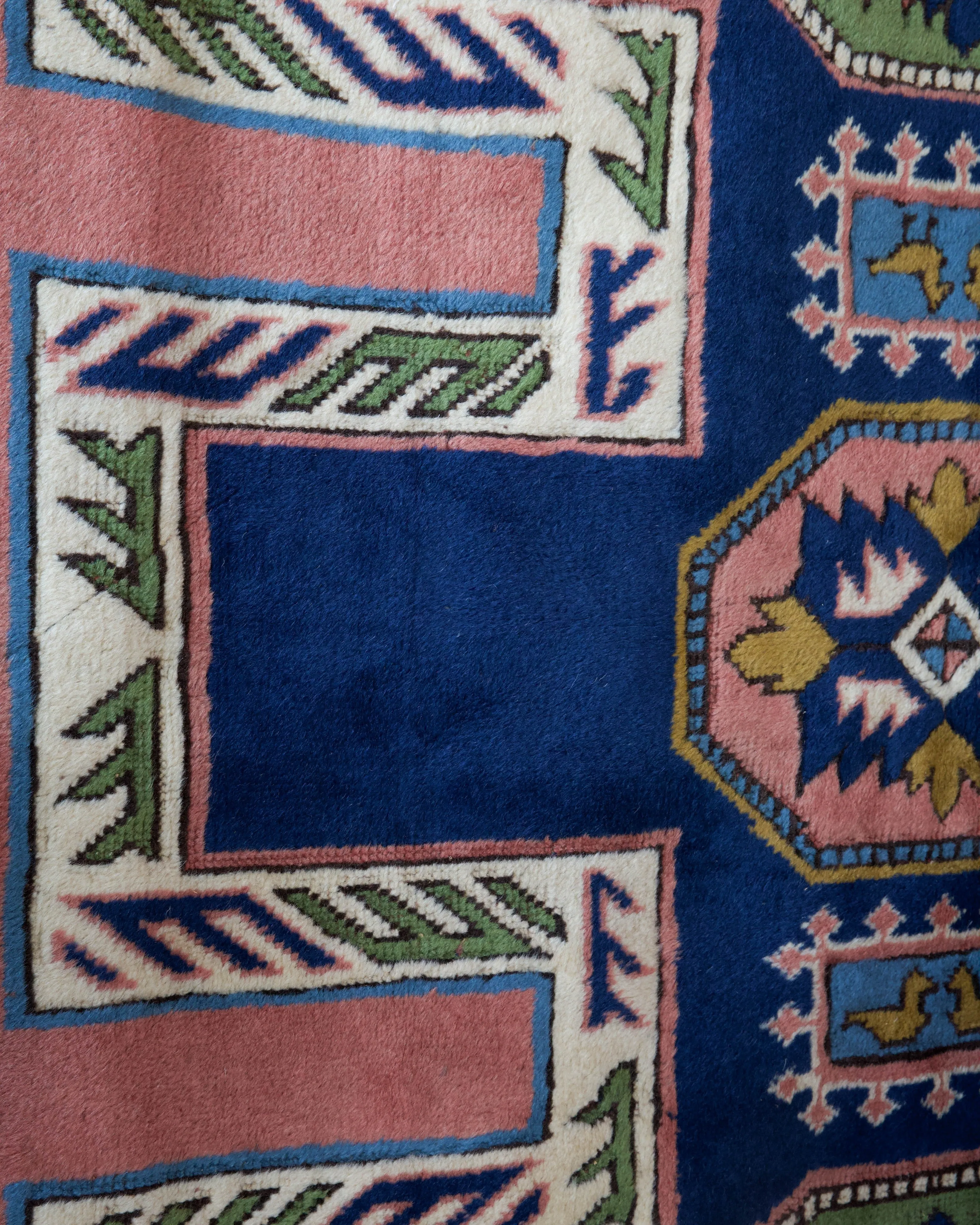 Vintage Caucasian design Nigde Rug 6'11"x10'7"