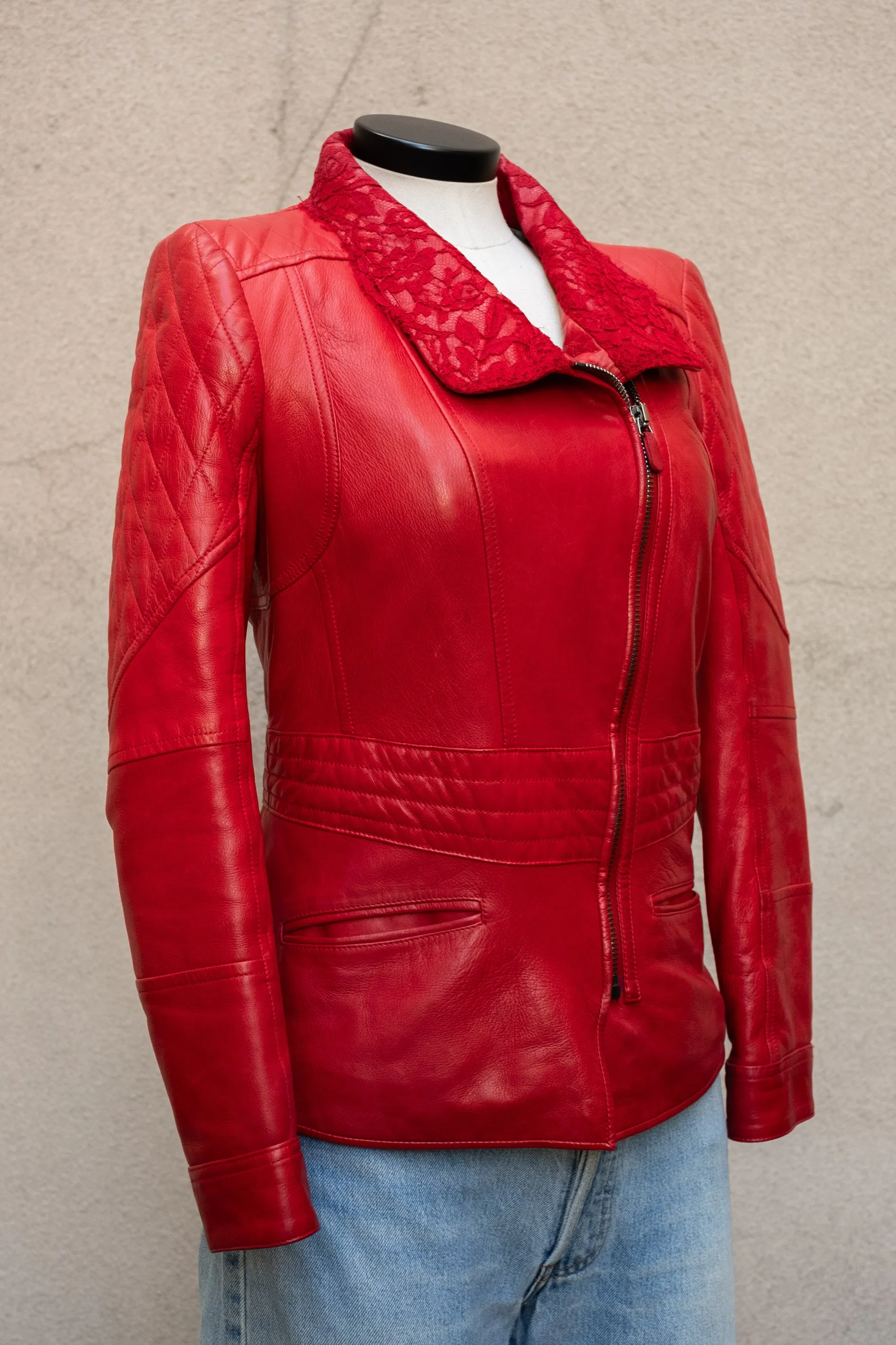 Vintage Roberto Cavalli Leather Moto