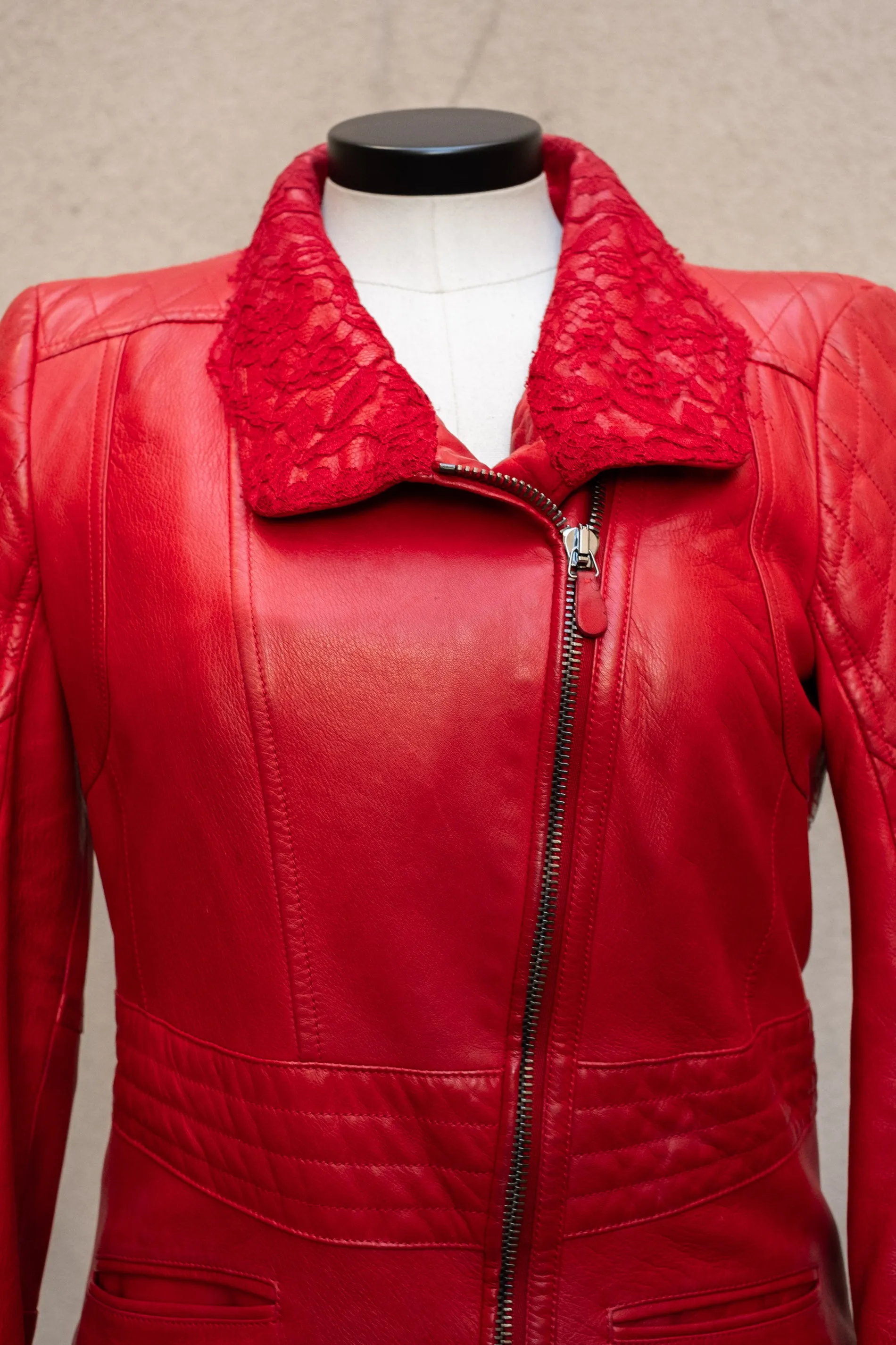Vintage Roberto Cavalli Leather Moto