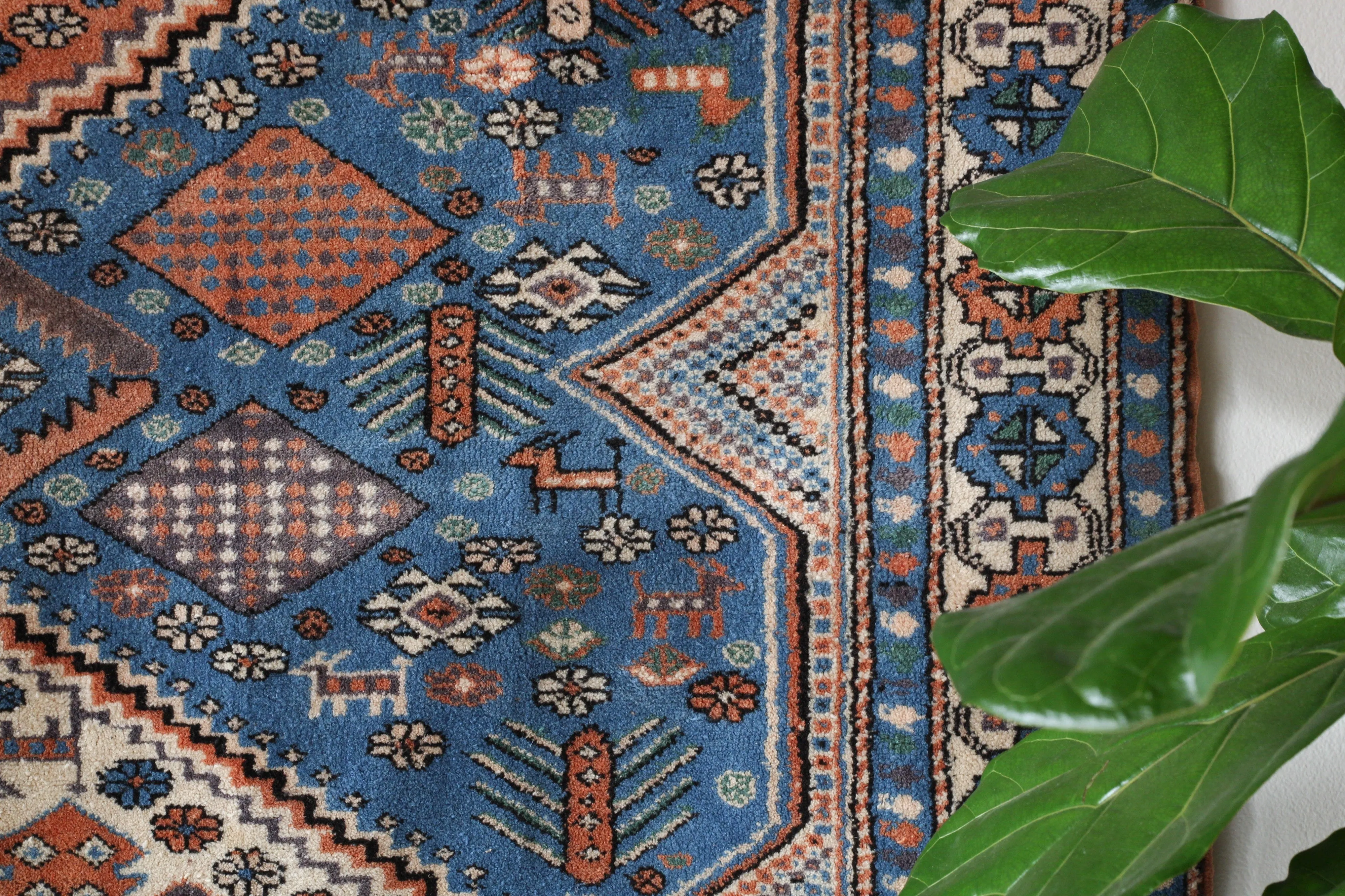 Vintage Shirvan style Nigde Rug 6'8"x10'4"