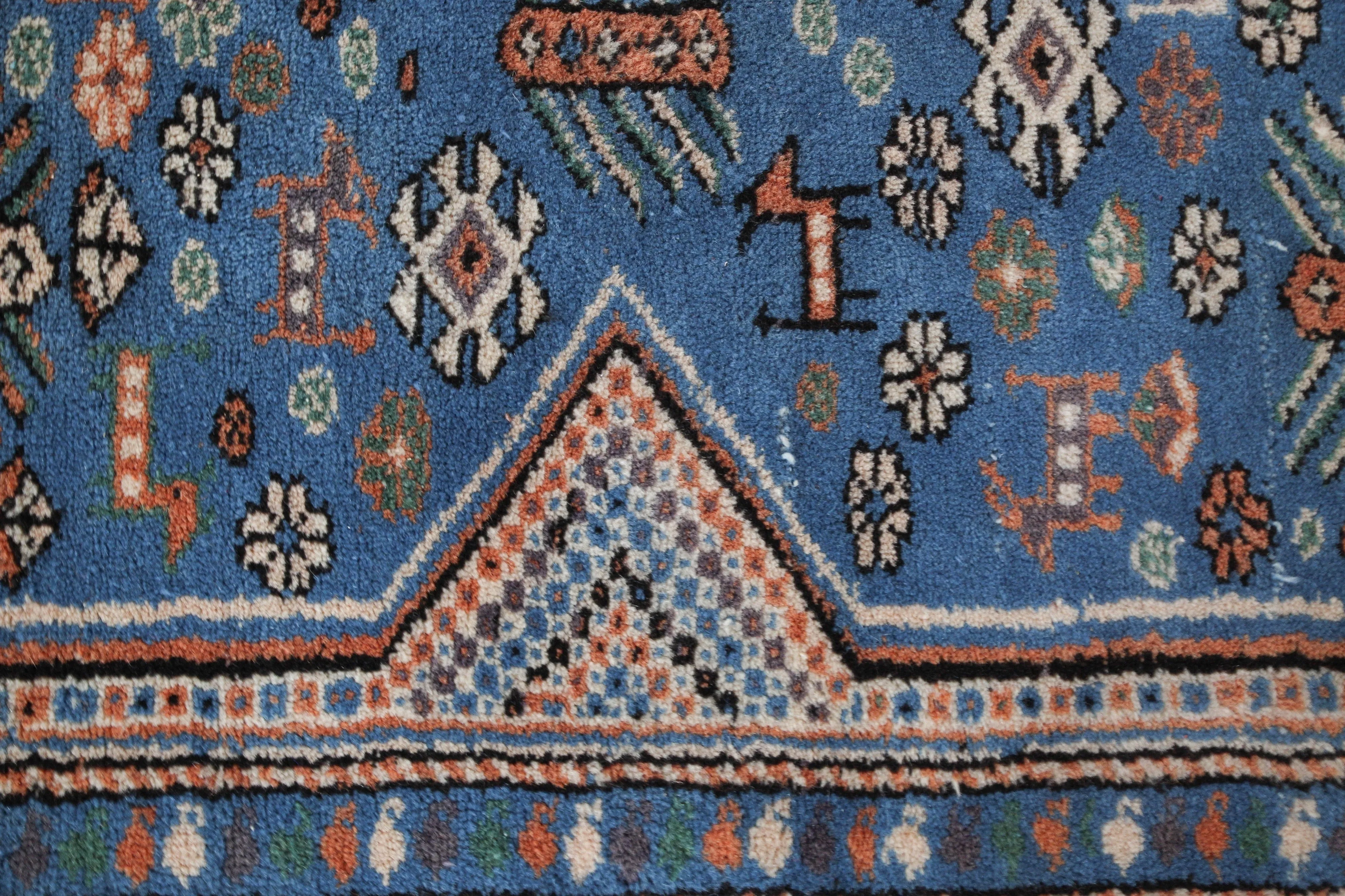 Vintage Shirvan style Nigde Rug 6'8"x10'4"