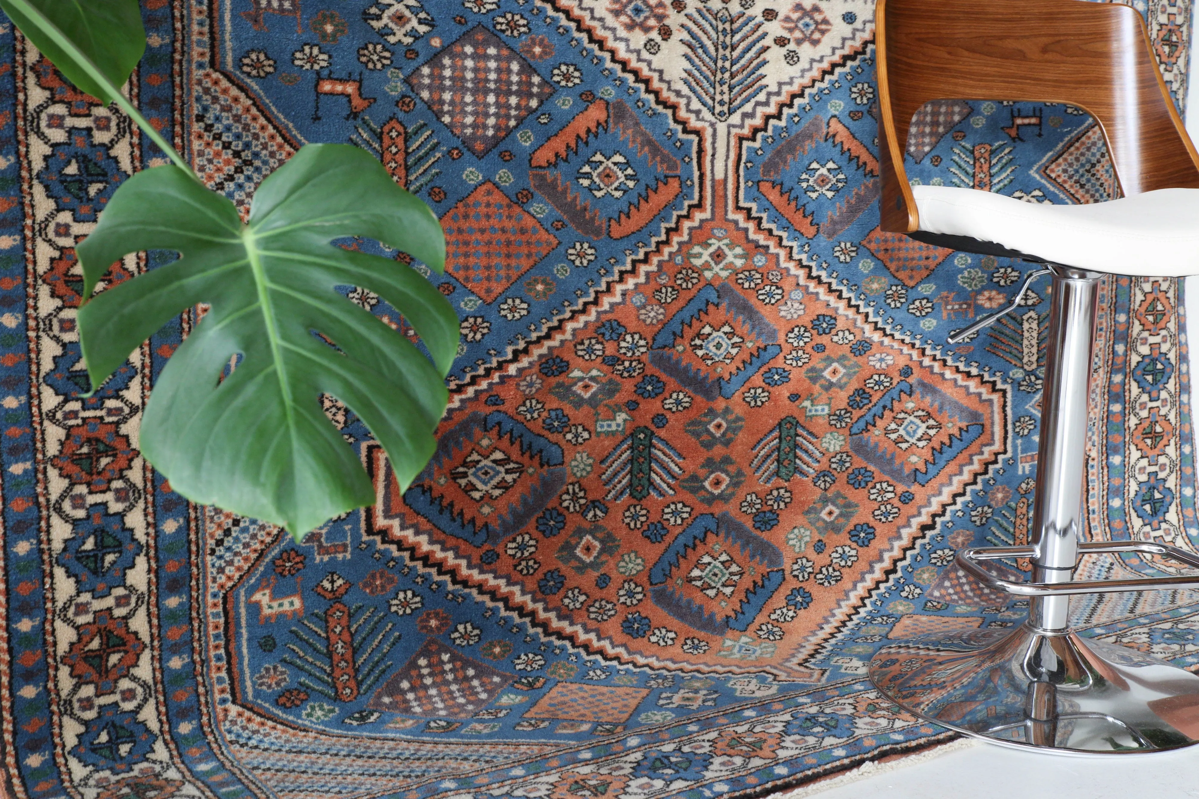Vintage Shirvan style Nigde Rug 6'8"x10'4"
