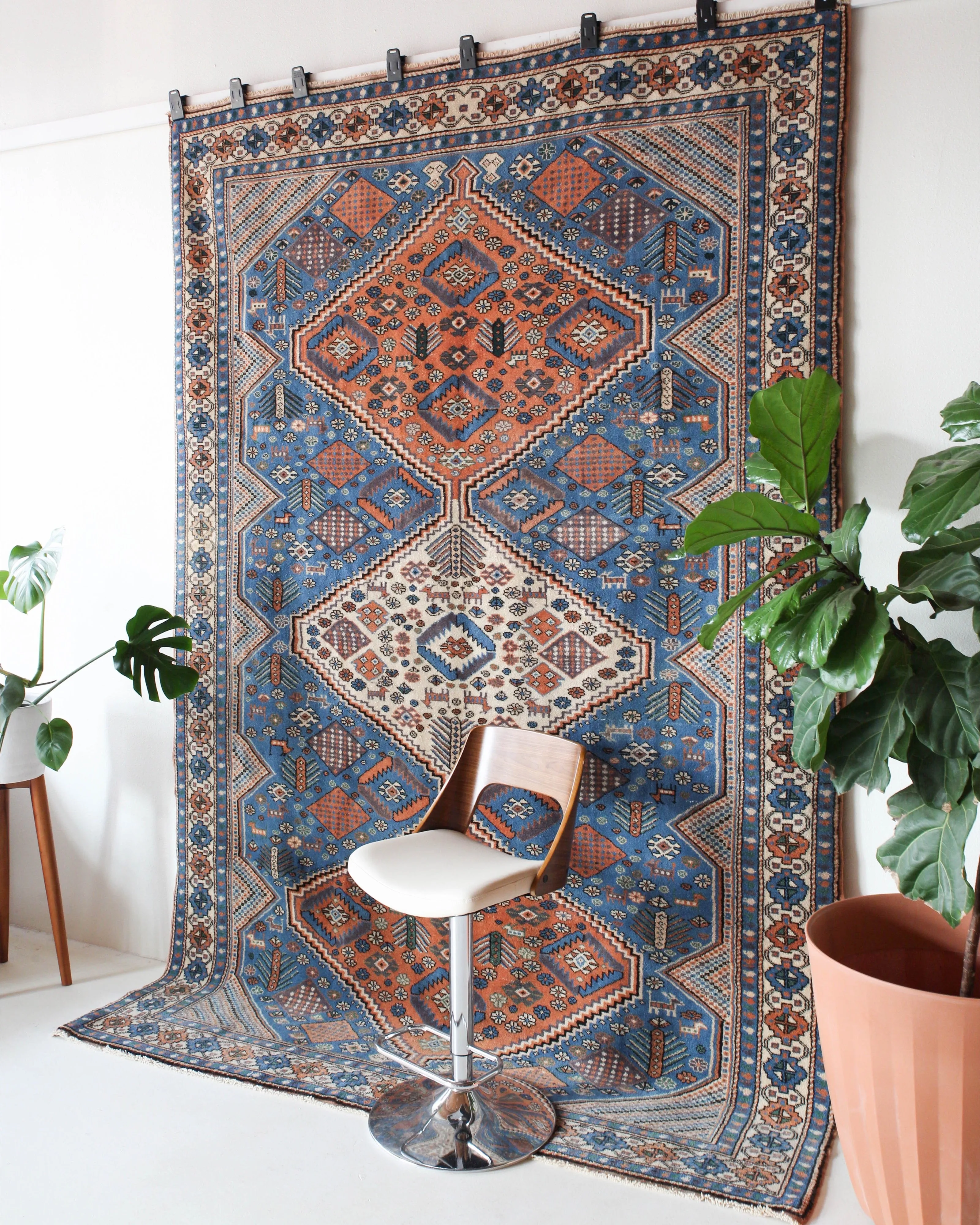 Vintage Shirvan style Nigde Rug 6'8"x10'4"