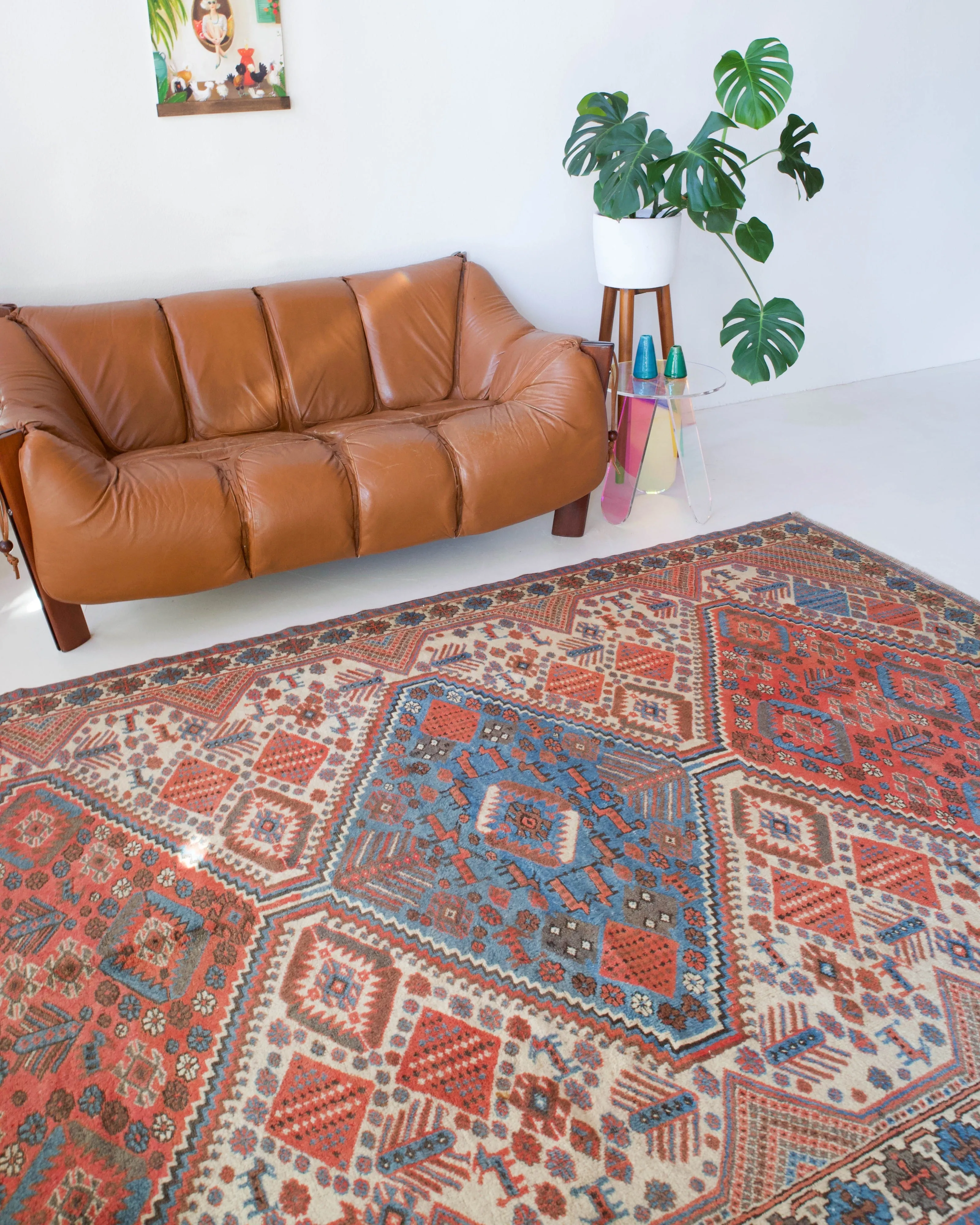 Vintage Shirvan style Rug 6'6"x10'