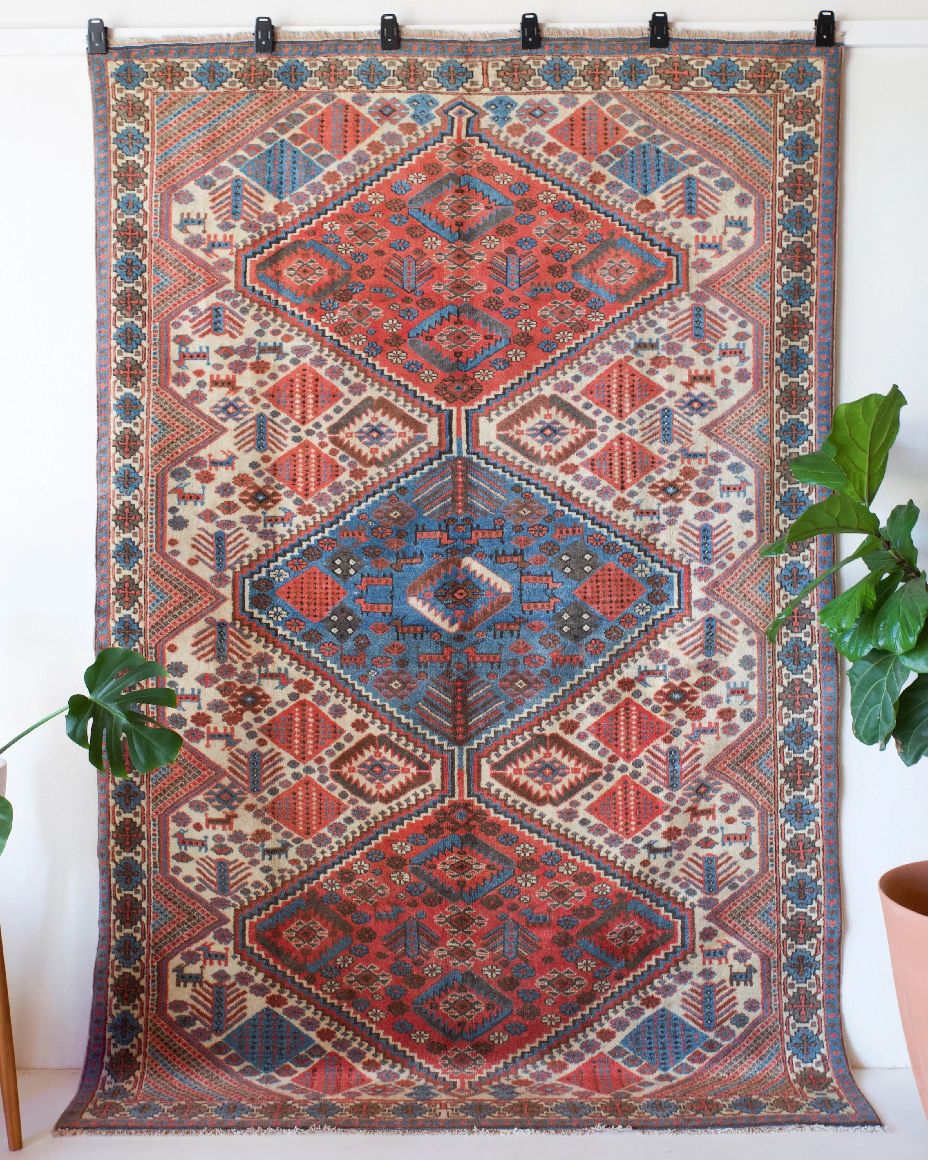 Vintage Shirvan style Rug 6'6"x10'