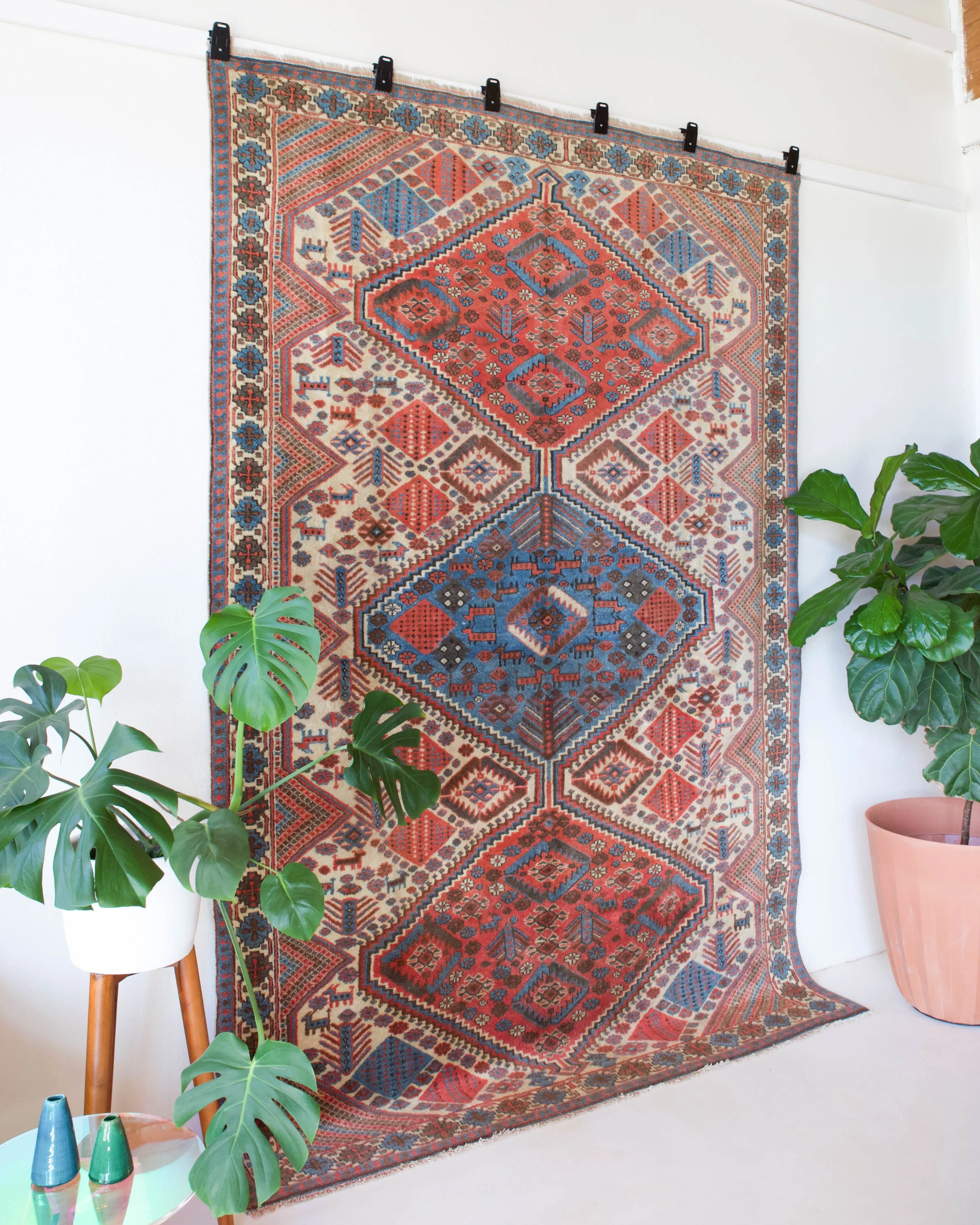 Vintage Shirvan style Rug 6'6"x10'