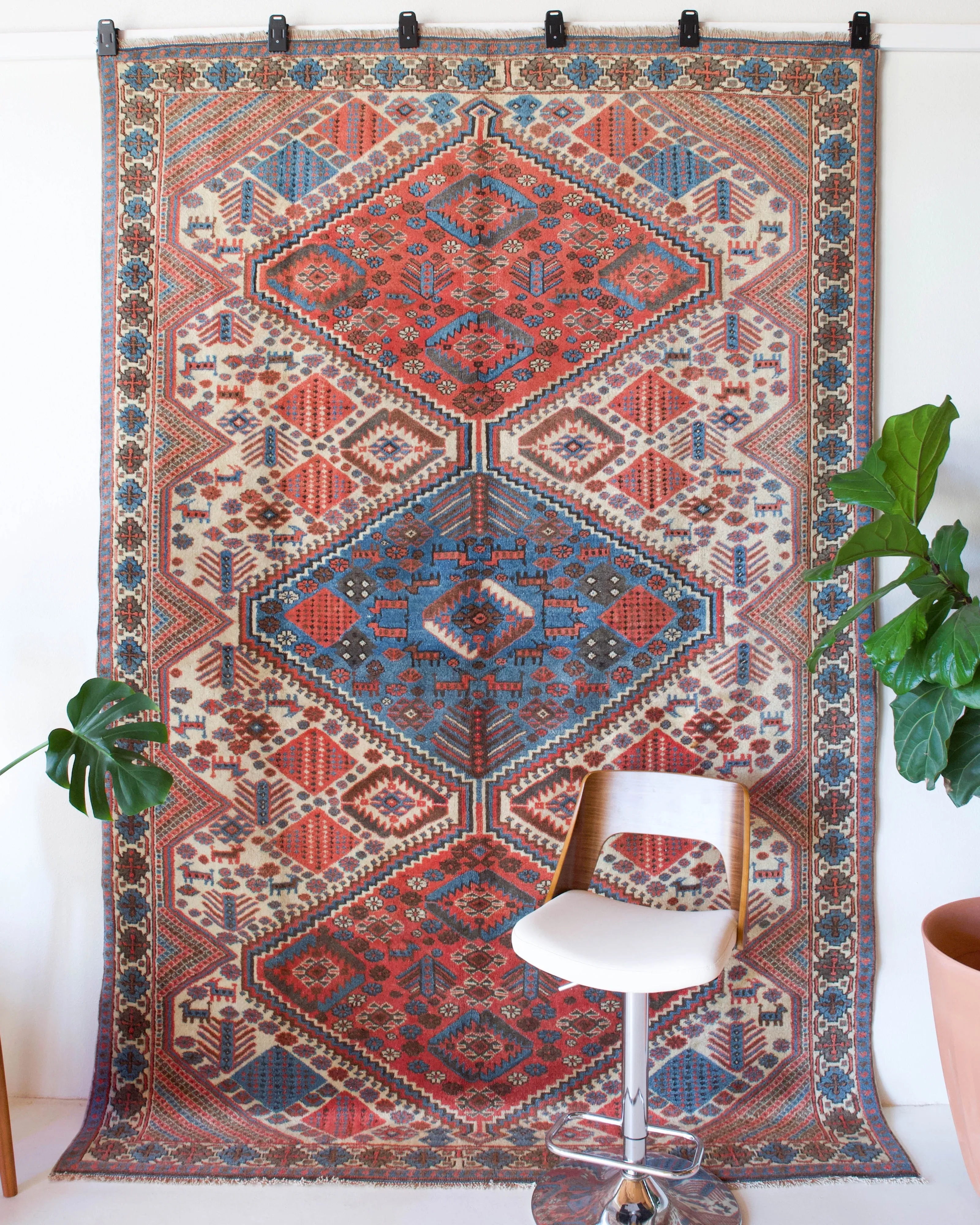 Vintage Shirvan style Rug 6'6"x10'
