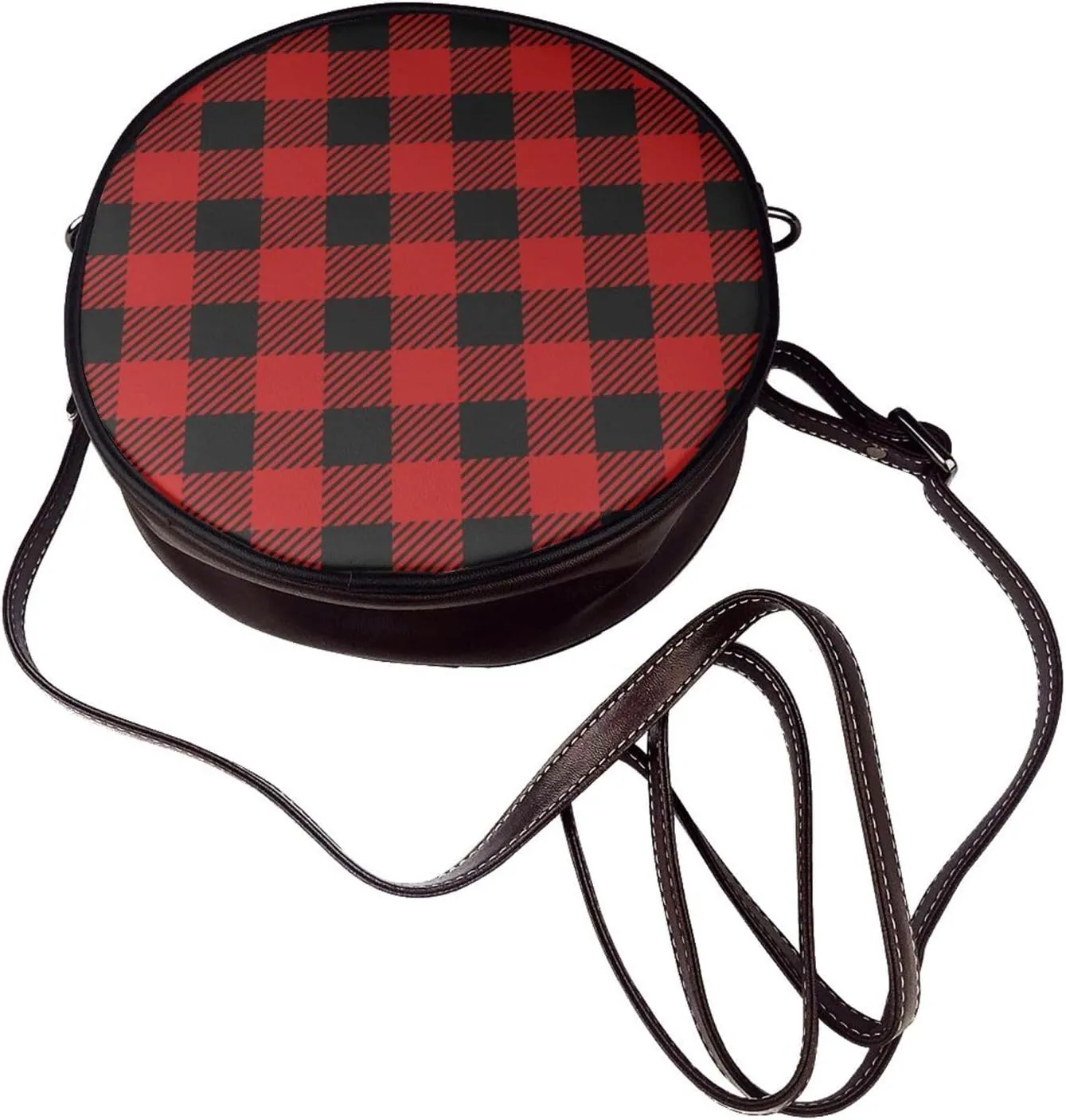Vintage Shoulder Bag Crossbody Handbag, Small PU Leather Shoulder Bag, Circle Handbag for Women