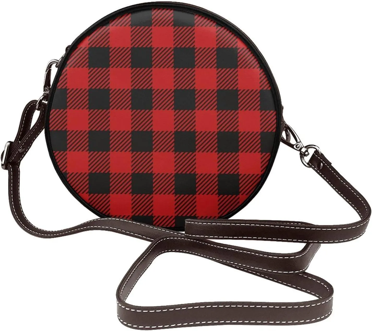 Vintage Shoulder Bag Crossbody Handbag, Small PU Leather Shoulder Bag, Circle Handbag for Women