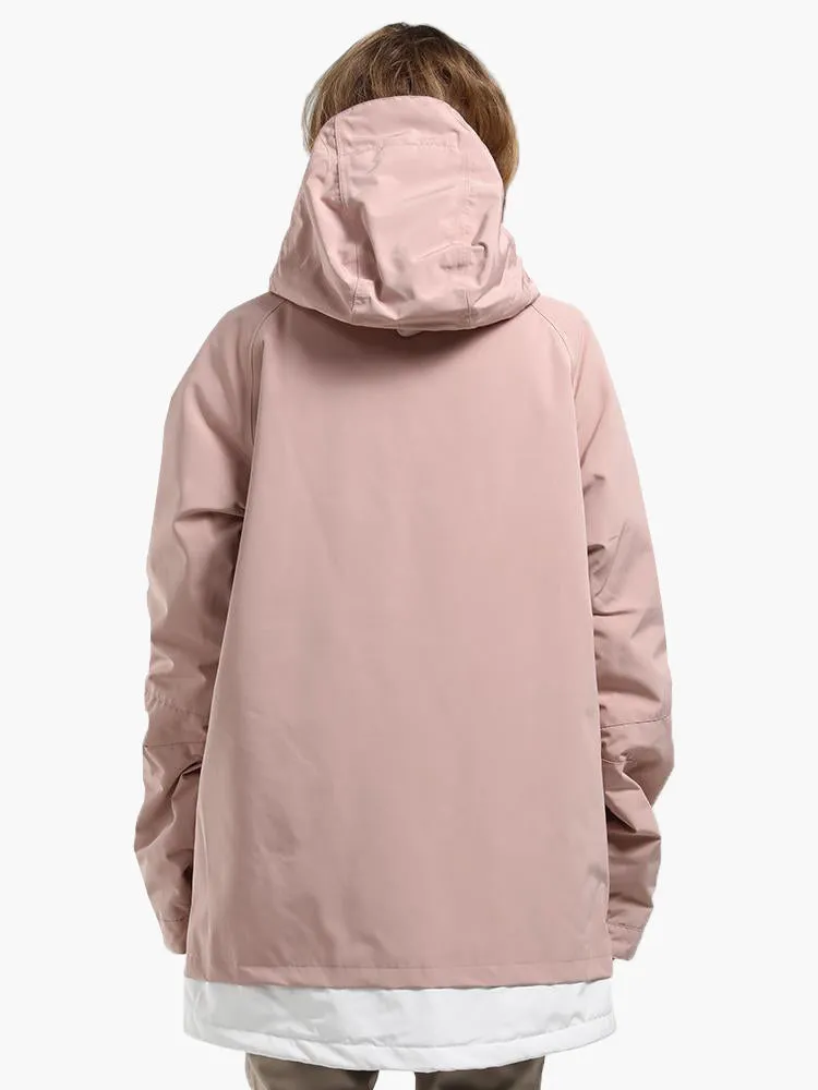 winter new ladies pink ski suit single and double board waterproof wear-resistant warm ski suit