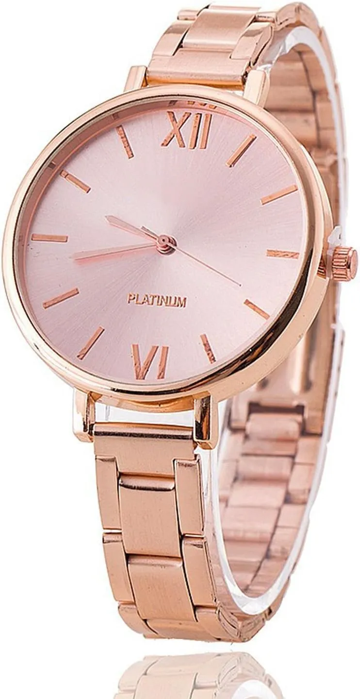 Women Quartz Watches Ladies Casual Wrist Watch Classic Analog Crystals Stainless Steel Watch Gift