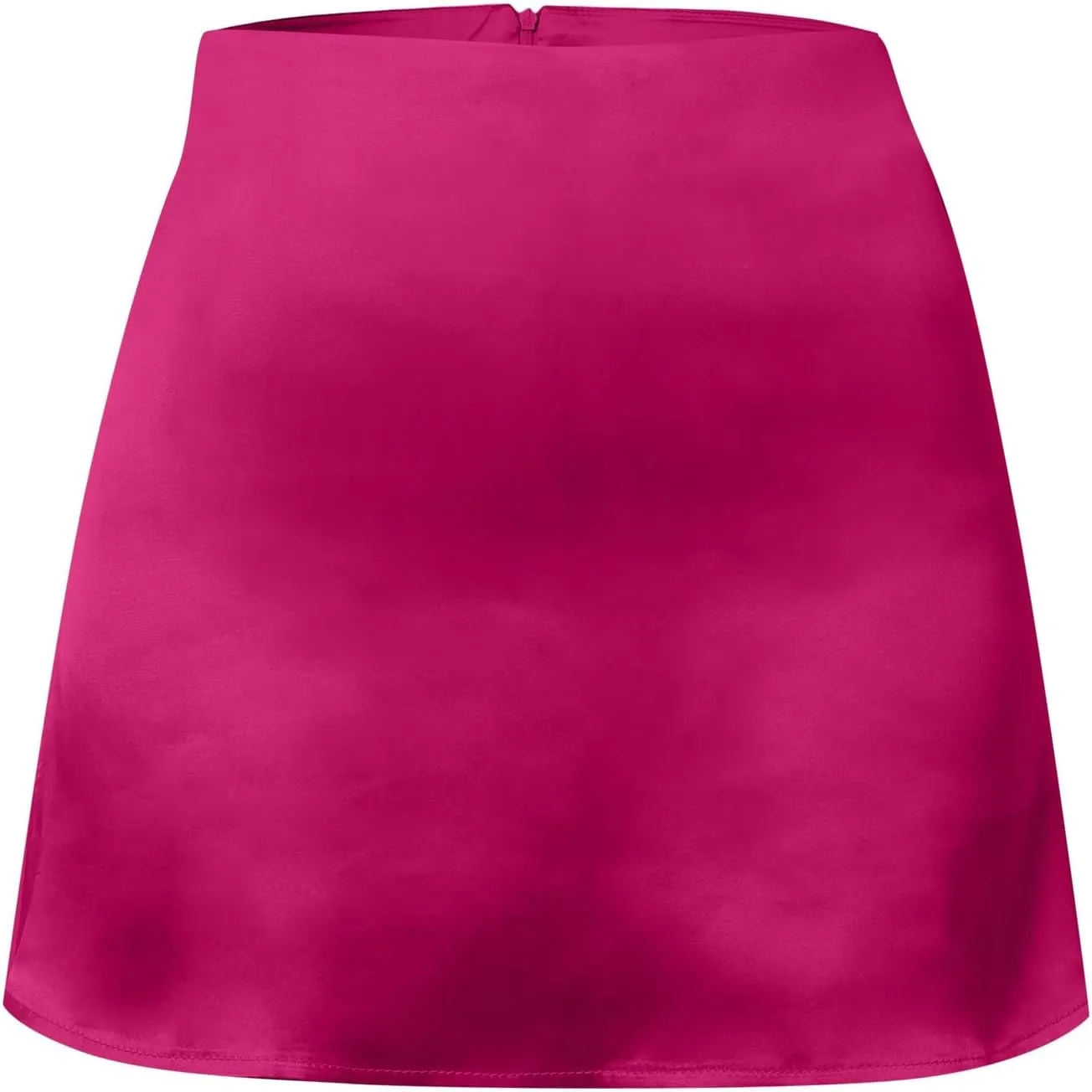 Women Sexy Mini Skirt Casual Slimming A-Line Short Skirts Elegant Basic High Waisted Skirts with Shorts Underneath