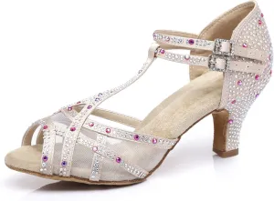 Women's 1920s Party Shoes Rhinestone Ballroom Dance Shoes Performance Wedding Shoes