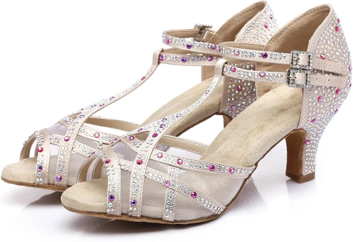 Women's 1920s Party Shoes Rhinestone Ballroom Dance Shoes Performance Wedding Shoes