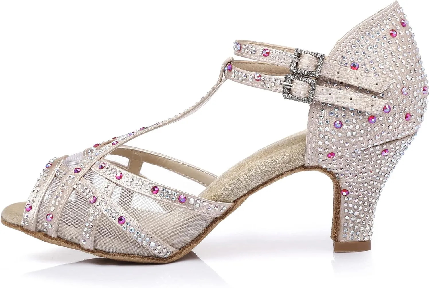 Women's 1920s Party Shoes Rhinestone Ballroom Dance Shoes Performance Wedding Shoes