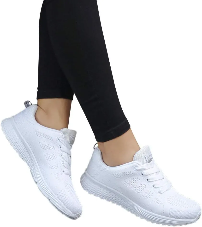 Womens Fashion Walking Running Shoes Breathable Mesh Mens Running Shoes Walking Women's Casual Shoes Brown Sneakers Waterproof Tennis Shoe Trainers Shoe