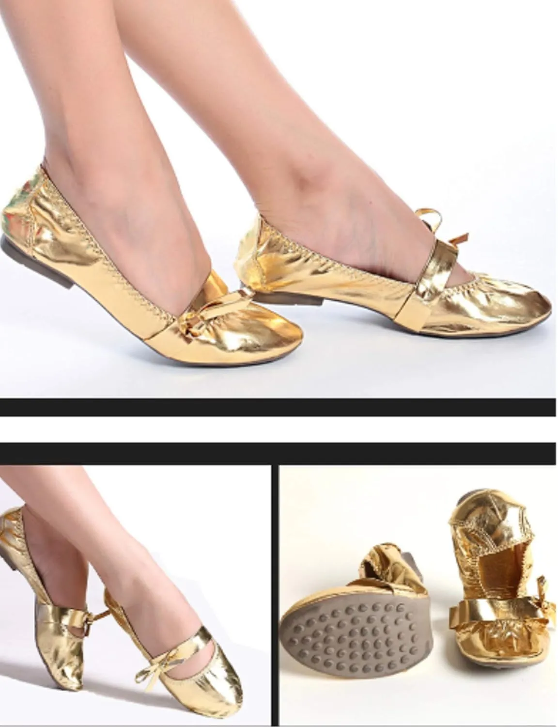 Women's Faux PU Belly Dance Shoes