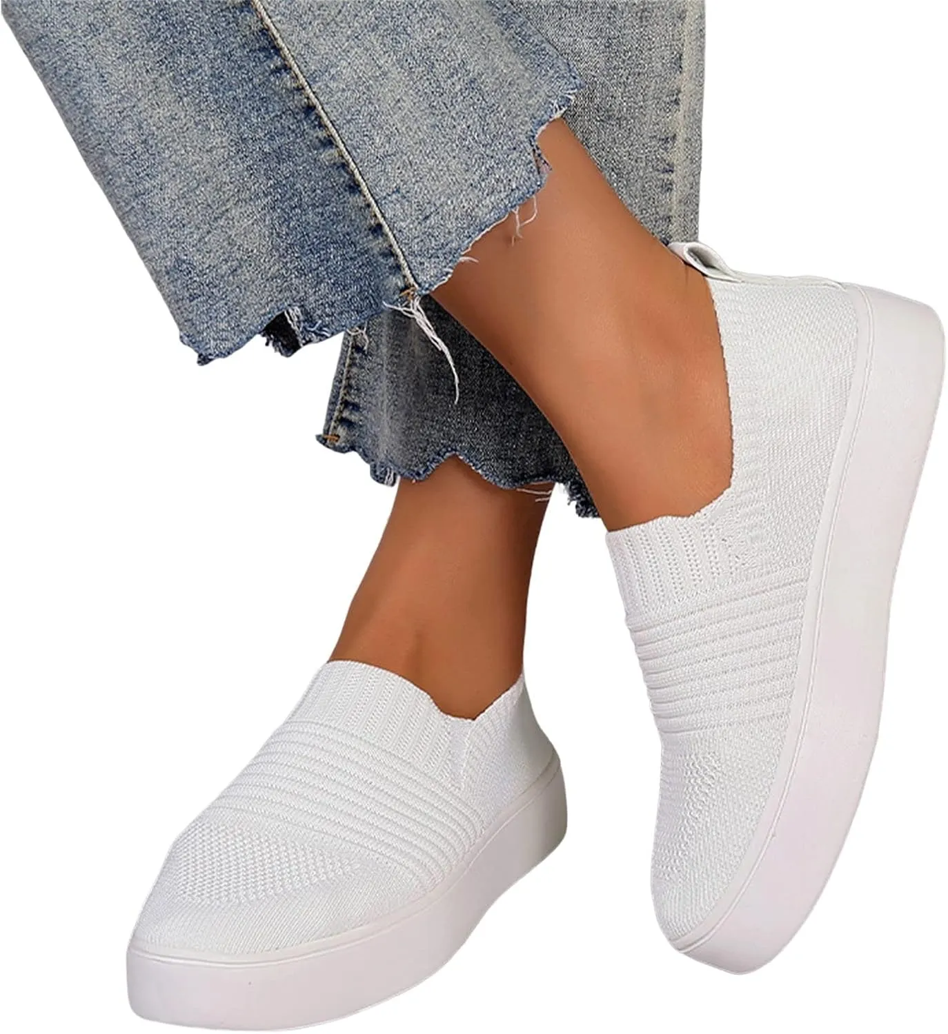 Women's Orthopedic Mesh Sneakers for Hiking, Casual Breathable Non-Slip Walking Shoes Comfortable Soft Tennis Shoes