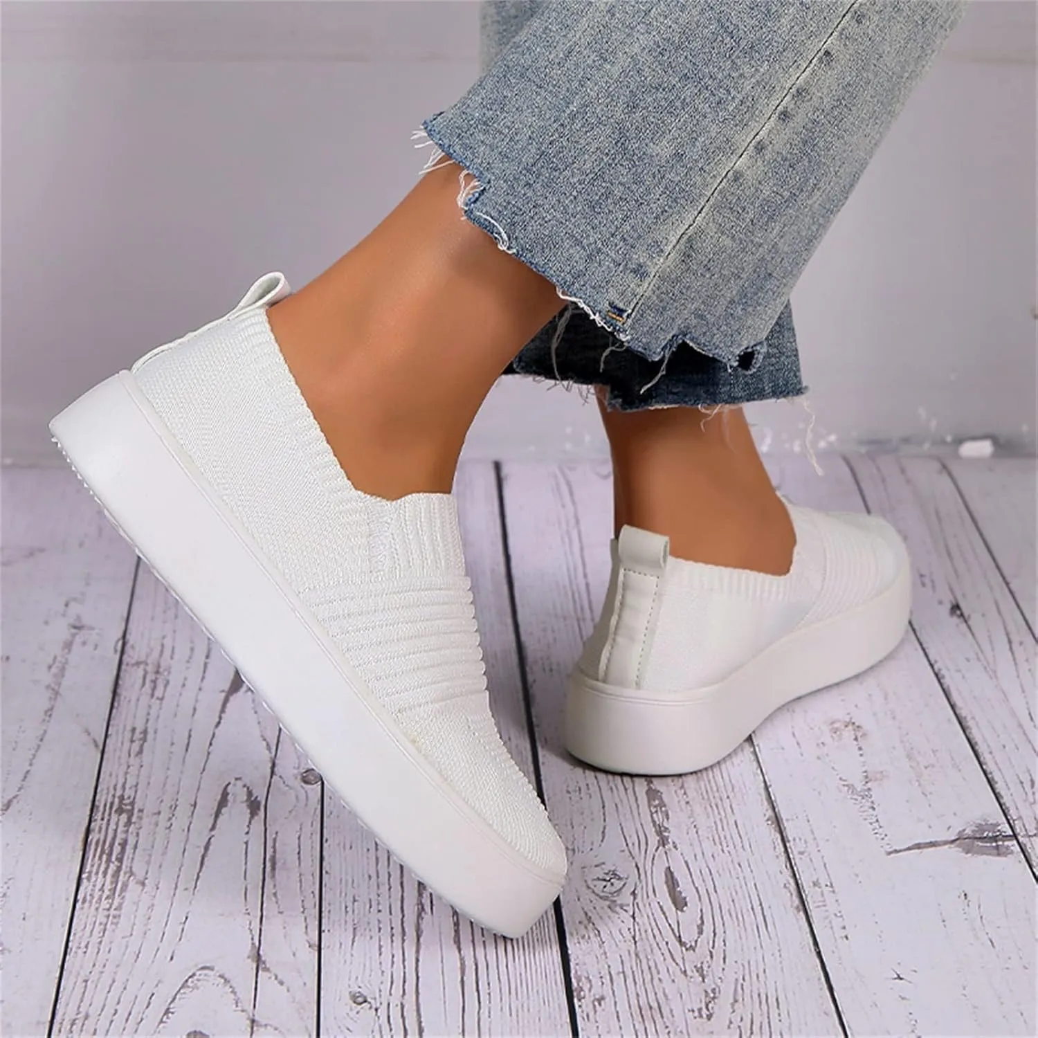 Women's Orthopedic Mesh Sneakers for Hiking, Casual Breathable Non-Slip Walking Shoes Comfortable Soft Tennis Shoes
