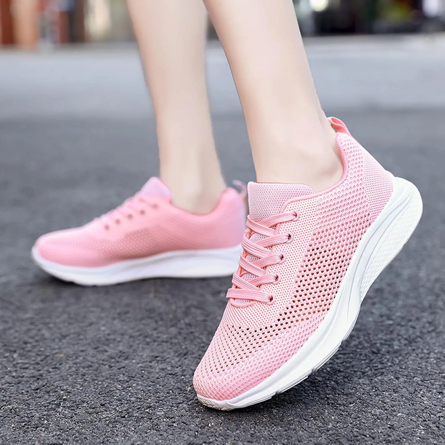 Womens Running Shoes Lightweight Breathable No Slip Tennis Shoes Womens Sports Black Casual Shoes Men's Fashion Sneakers Tennis Shoe Cross Trainer Shoe
