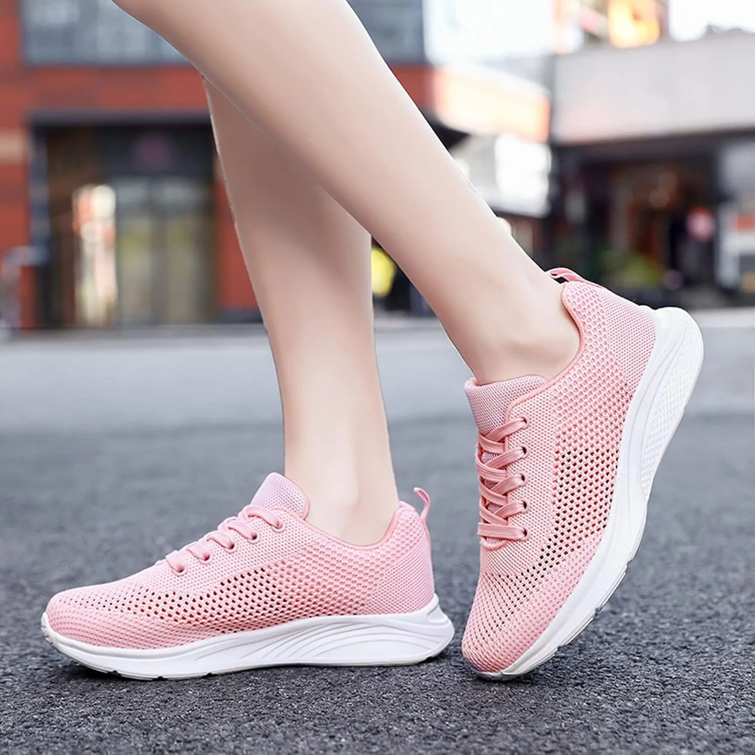Womens Running Shoes Lightweight Breathable No Slip Tennis Shoes Womens Sports Black Casual Shoes Men's Fashion Sneakers Tennis Shoe Cross Trainer Shoe