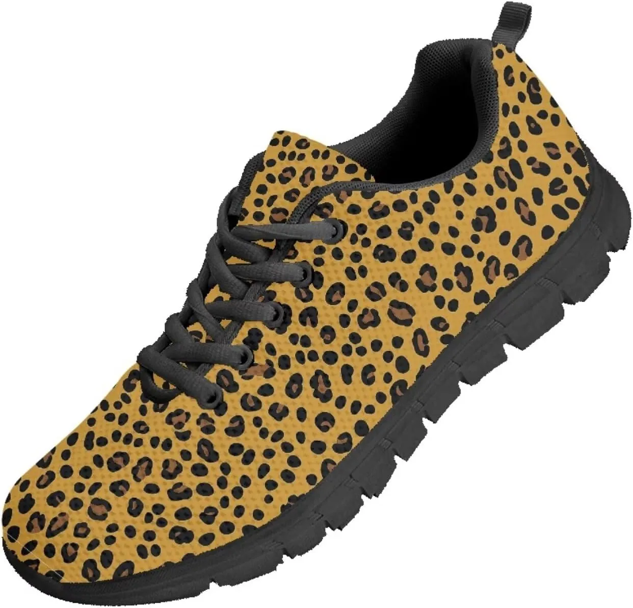 Women's Running Shoes Lightweight Breathable Tennis Shoes for Teenager Girls Lace-Up Comfortable Sneakers Gift for Mom Wife Daughters Suitable for All Seasons Black Sole Size 5-12