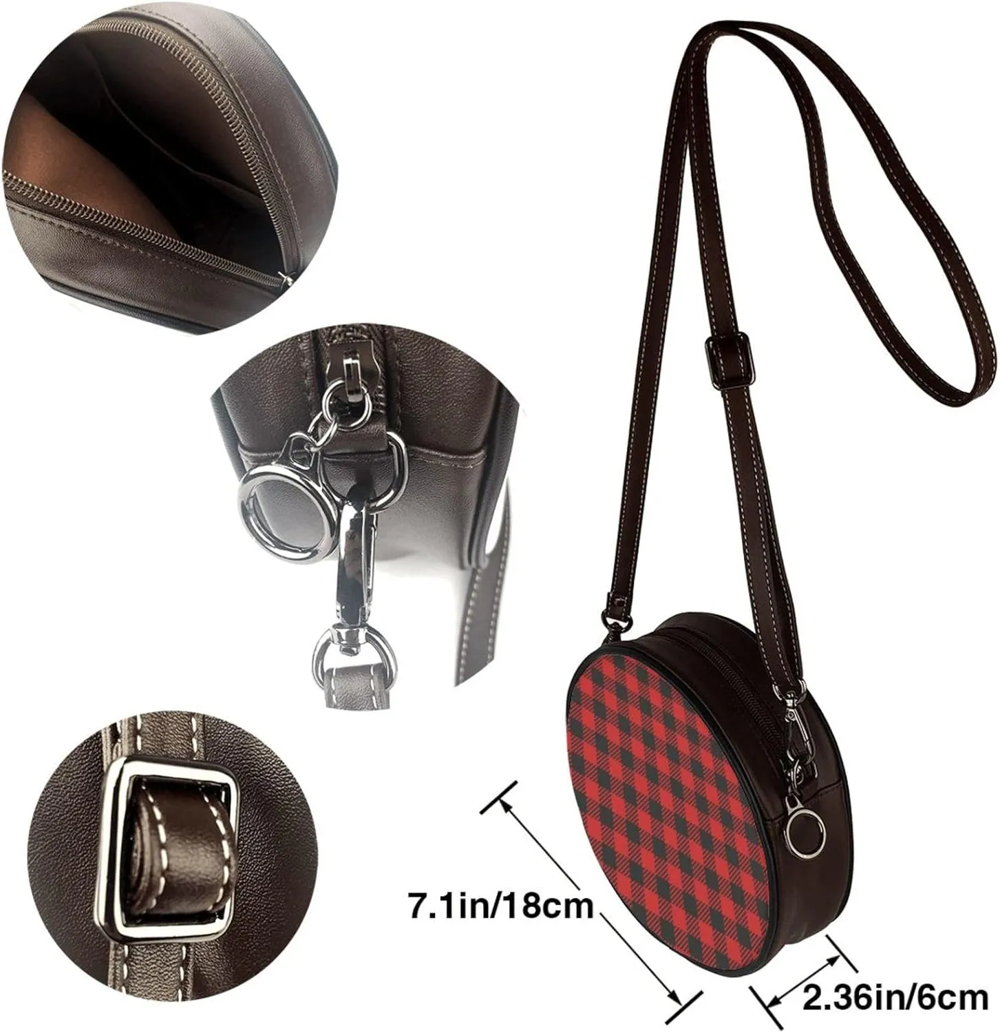 Womens Small Round Crossbody Bag Beach Shoulder Bag Handbag Purse for Summer