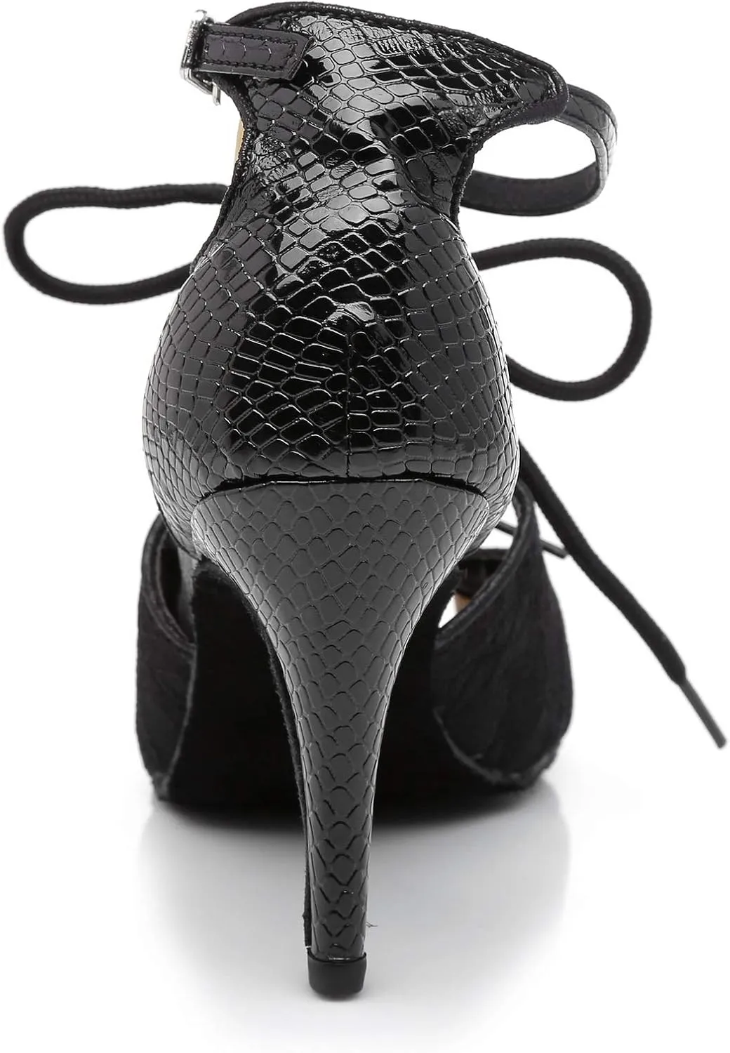 Women's Suede Sole Ballroom Dance Shoes Latin Salsa Glitter Performance Dance Shoes for 1920s