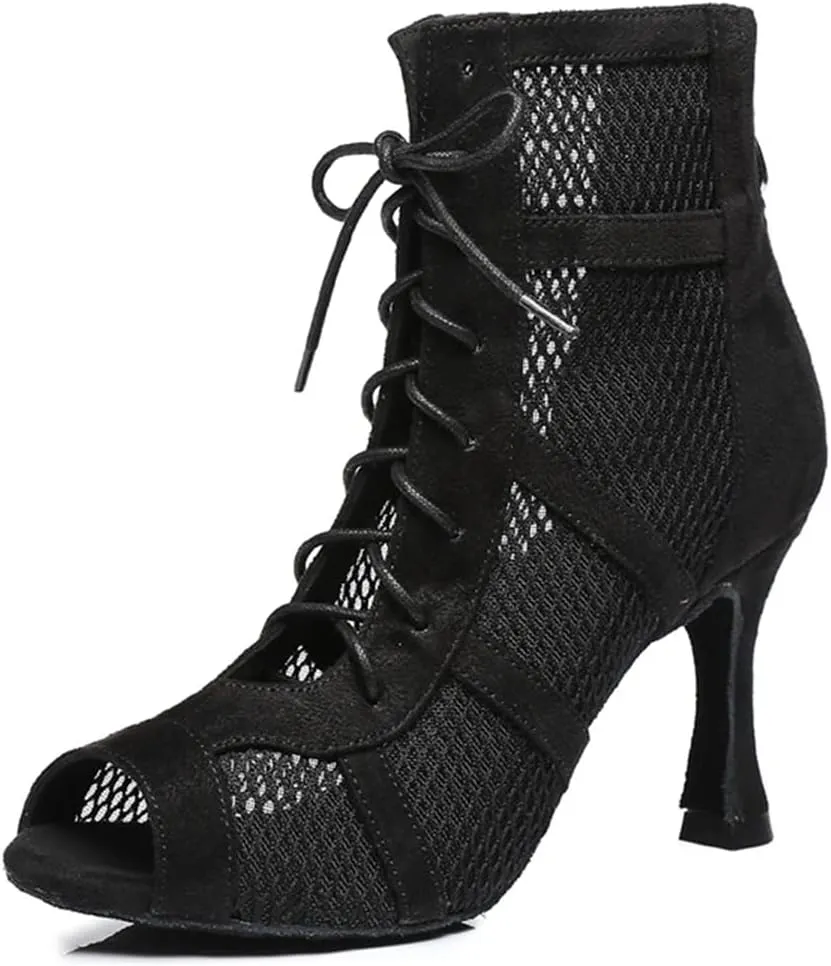 Yokala Ballroom Dance Shoes Women Latin Salsa Swing Social Practice Dancing Boots S06